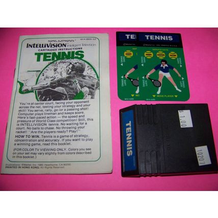 USED!! INTELLIVISION HOCKEY, BOWLING, POKER, TENNIS AND BASEBALL GAMES, FREE SH!