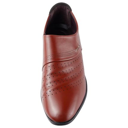 Men's Loafers Casual Business Slip on Dressy Formal Classic Shoes Brown UK 9 New