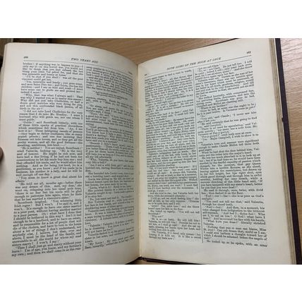 1890 CHARLES KINGSLEY "TWO YEARS AGO" FICTION ANTIQUE HARDBACK BOOK (P3)