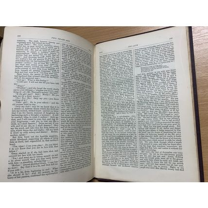 1890 CHARLES KINGSLEY "TWO YEARS AGO" FICTION ANTIQUE HARDBACK BOOK (P3)