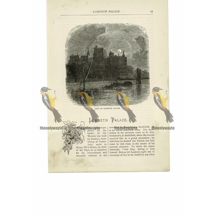 Lambeth Palace, London, England, Book Illustration (Print), 1891