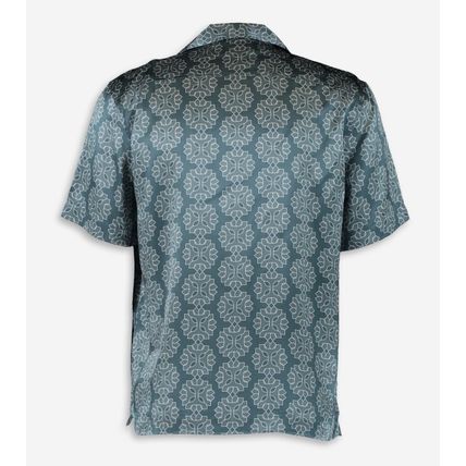 FRESCOBOL CARIOCA Rio de Janeiro Roberto Medalhao Print Silk Shirt BNWT