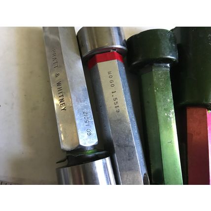 LOT PLUG GAGE GO NOGO 1.586,1.5519,1.5860,1.5012,ES