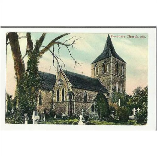 Sussex PEVENSEY Church Postcard by Brooker (250)