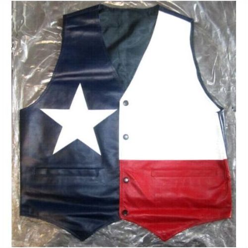 CP BRAND NEW TEXAS FLAG LEATHER VEST LARGE SIZE 2024 STOCK - HI QUALITY