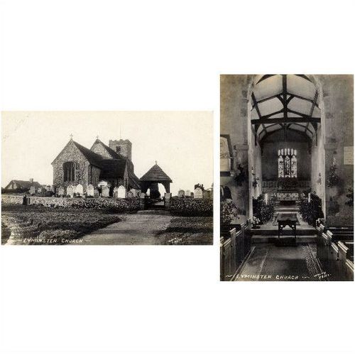 Sussex - LYMINSTER - Church - Interior & Exterior - 2 RPs - c.1920?