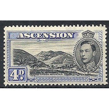 Ascension 1944 SG42c 4d Black & Ultramarine Perf 13 Mounted Mint .. .