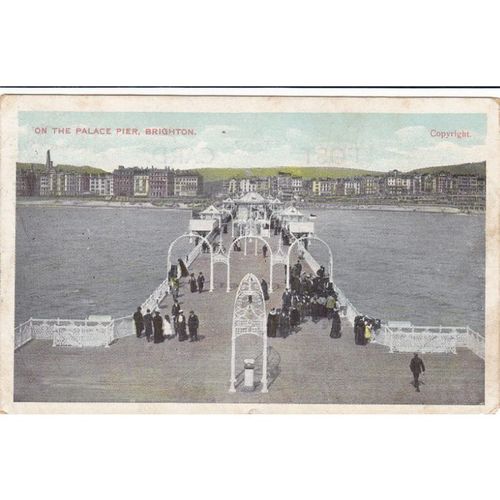 On the Palace Pier Brighton Sussex Postcard (Sx71747)