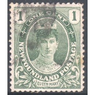 Newfoundland 1911 - SG117 - 1c green - Queen Mary - used