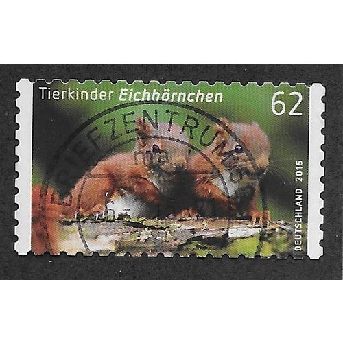 GER 2015 €0.62 (S/A) 'YOUNG ANIMALS (WILD SQUIRRELS)' FINE USED (EBID57-151)