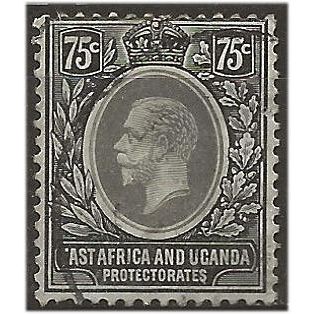 East Africa & Uganda Prot 1908 SG42 75c Grey & Pale Black Fine Used.. ..