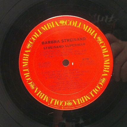 Barbra Streisand "Streisand Superman" Vinyl LP Record Album (P3)