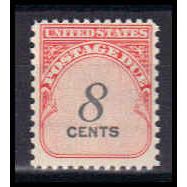 J96 8c Postage Due Barely Clears MNH KA0704