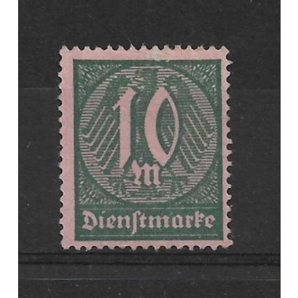 Germany.TheThirdReich.O248 10m Green on Red.Mounted Mint.Nov21