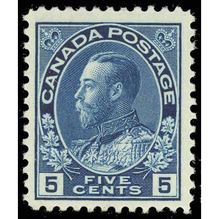 Canada 111, Mint 5¢ VF LH Beauty! Unitrade $300.00 - Stuart Katz