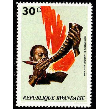 Rwanda 1973 Musical Instruments 30c MNH Stamp