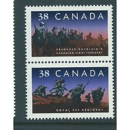 canada stamps mnh 1989 sg1335 sg 1335 regiments