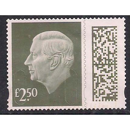 GB 2024 KC 3rd £2.50 Gooseberry Green Machin Used SG V5026 ( J1373 )