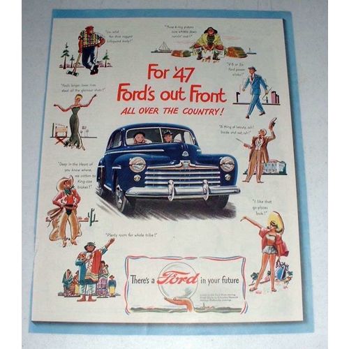 1947 Ford Car Ad - Out Front All Over the Country