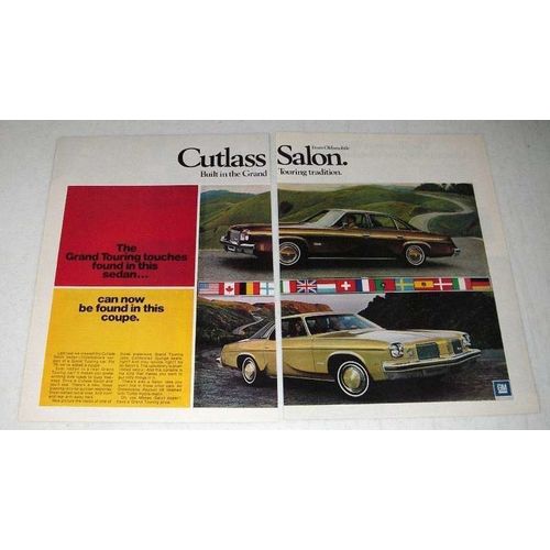 1974 Oldsmobile Cutlass Salon Sedan, Coupe Car Ad