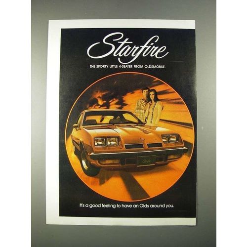 1974 Oldsmobile Starfire Car Ad - Sporty 4-Seater