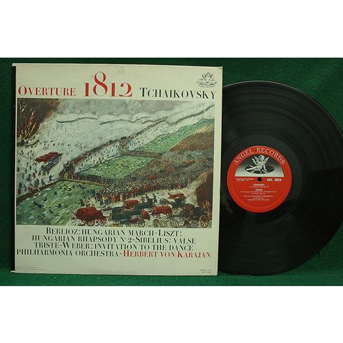 Karajan - Tchaikovsky: Overture 1812/Berlioz/Liszt/Sibelius - ANG 35614 - NM