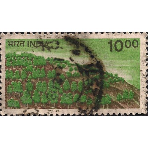 INDIA, Agriculture, green 1984, 10 Rupee