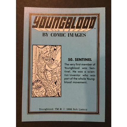 Youngblood trading card #50, excellent condition!