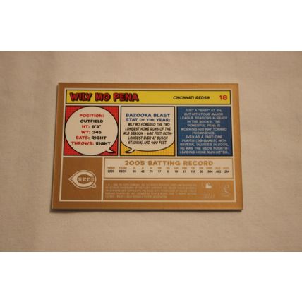 Wily Mo Pena 2006 Bazooka GOLD NO. 18