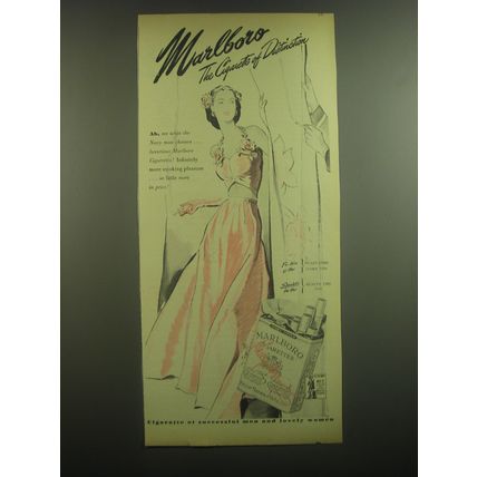 1945 Marlboro Advertisement - Marlboro the Cigarette of Distinction