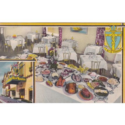 Los Angeles - Lot of 6 - Linen Era Postcards - Hollywood, Restaurants, NBC