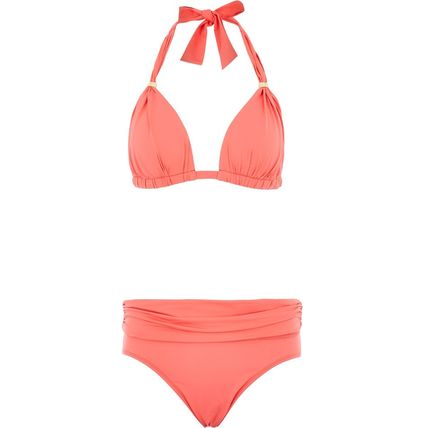 LAUREN RALPH LAUREN Coral Ruched Bikini Set BNWT (RARE & COLLECTABLE)