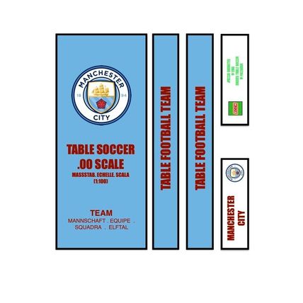 Digital Download PDFTable Football Subbuteo Box Label Manchester City (ENG) 2022