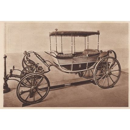 Prince Carlos Carriage Royal Coach Portugal Old Postcard