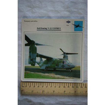 Bell / Boeing V-22 Osprey - USA - Transport & Utility - Collectors Club Card