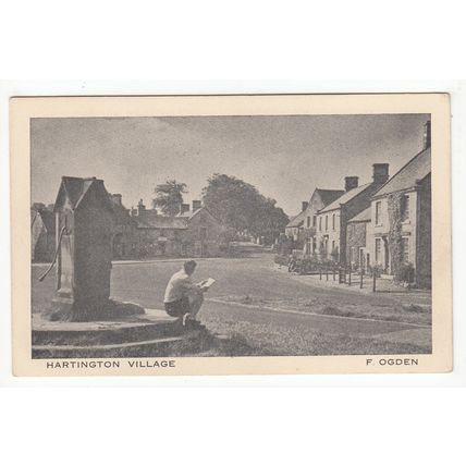 Village of Hartington Postcard Derbyshire YHA The Youth Hostels Association