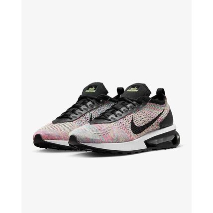 New Womens 11.5 Nike Air Max Flyknit Racer Ghost Green Pink Shoes DM9073-300