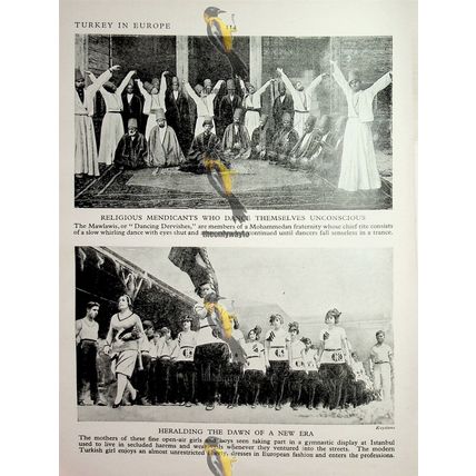 Albanian Life (Turkish Life, On Back), Book Illustration c1920