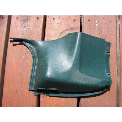 1973 74 PLYMOUTH SEAT BELT RETRACTOR COVER #3589649 LH OEM GREEN ROAD RUNNER
