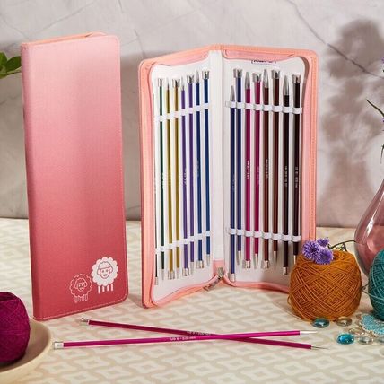 KnitPro Knitting Pins Single-Ended Zing aluminum Deluxe Set 35cm