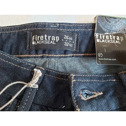Vintage Firetrap Jeans Skinny Mid Blue Low Rise W26 L32 retro BNWT skinny fit
