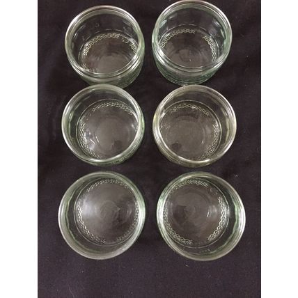6 GU Glass Ramekins Dessert Pots Tea Lights Craft Wedding Dishes Jars