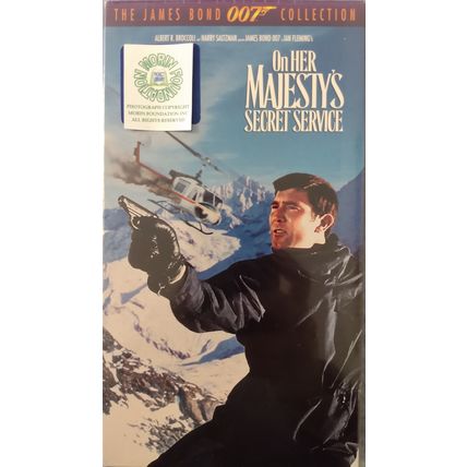 NEW SEALED JAMES BOND 007 ON HER MAJESTY'S SECRET SERVICE VHS GEORGE LAZENBY