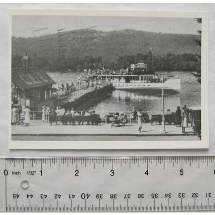 c1980s postcard Bowness Pier 1930s