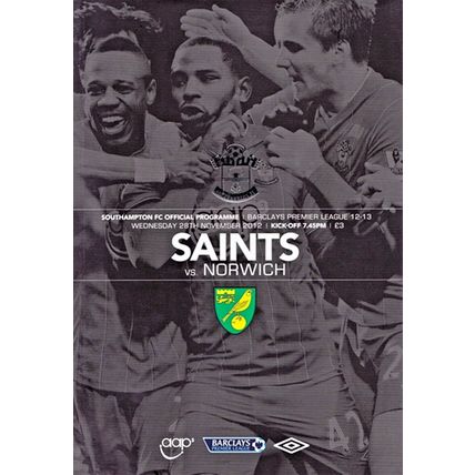 SOUTHAMPTON v NORWICH CITY BARCLAYS PREMIER LEAGUE 2012