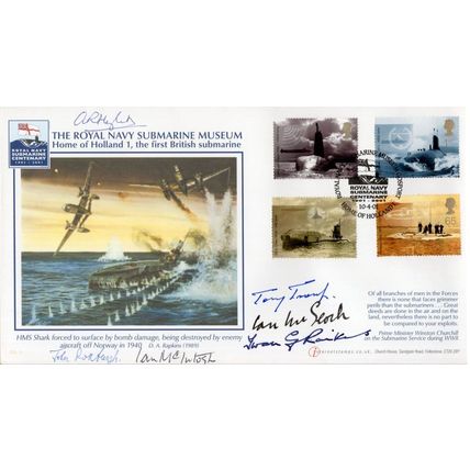Richard Hezlet Ian McIntosh McGeoch John Troup Roxburgh MULTI 6x Hand Signed FDC