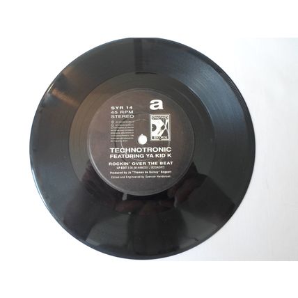 7" 1990. TECHNOTRONIC. FEATURING YA KID K. ROCKIN OVER THE BEAT. SWANYARD SYR 14