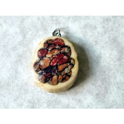 Vintage Scottish Pendant, 1970s Heathergems Necklace Heather Charm, Jewellery