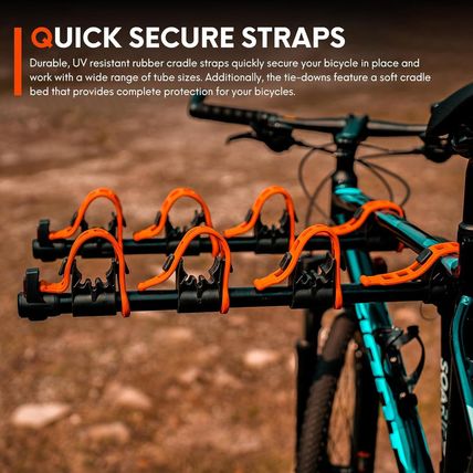 Hitch Bike Rack Mounts on Car, SUV, RV, 2" Hitch Receiver, 4 Bike Capacity, 143