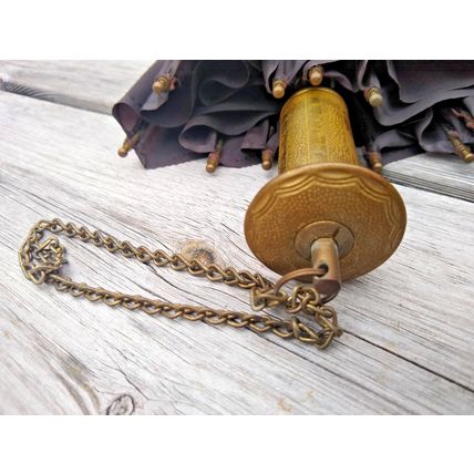 Vintage Growy brass handled umbrella brown